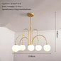 8 Head Milky Ball Chandelier