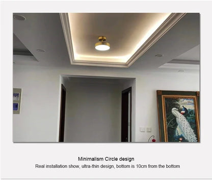 Brass Glow: Modern LED Chandelier Fixture