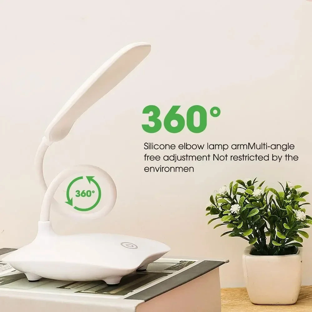 GlowFlex: Rechargeable Touch LED Desk Lamp