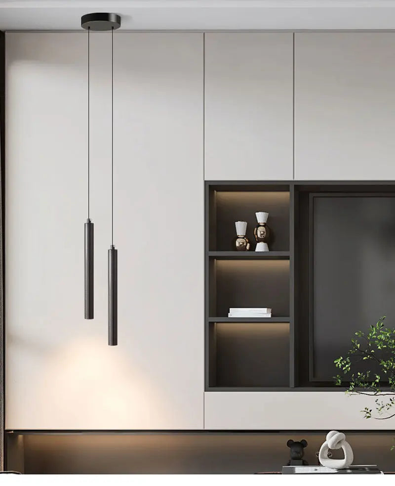 Black LED Cord Pendant