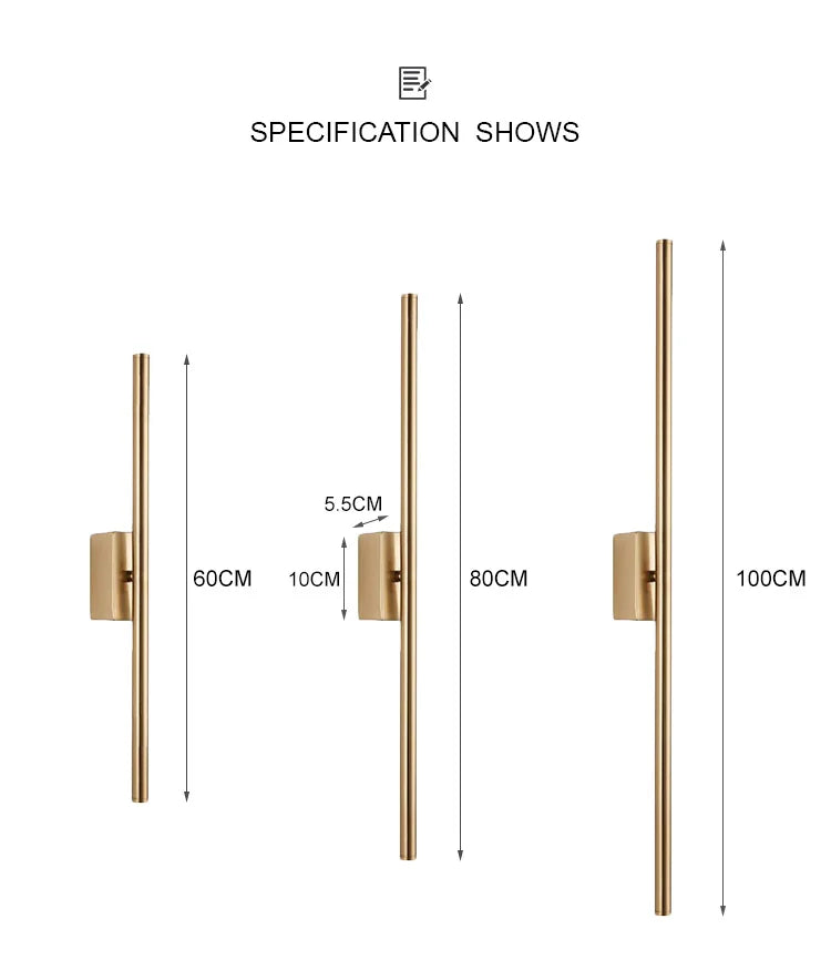 Black Nordic LED Sconce