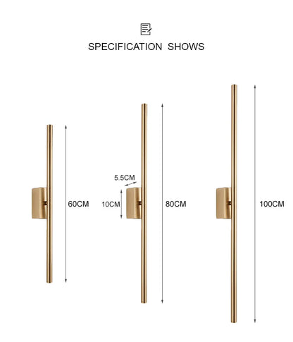 Black Nordic LED Sconce