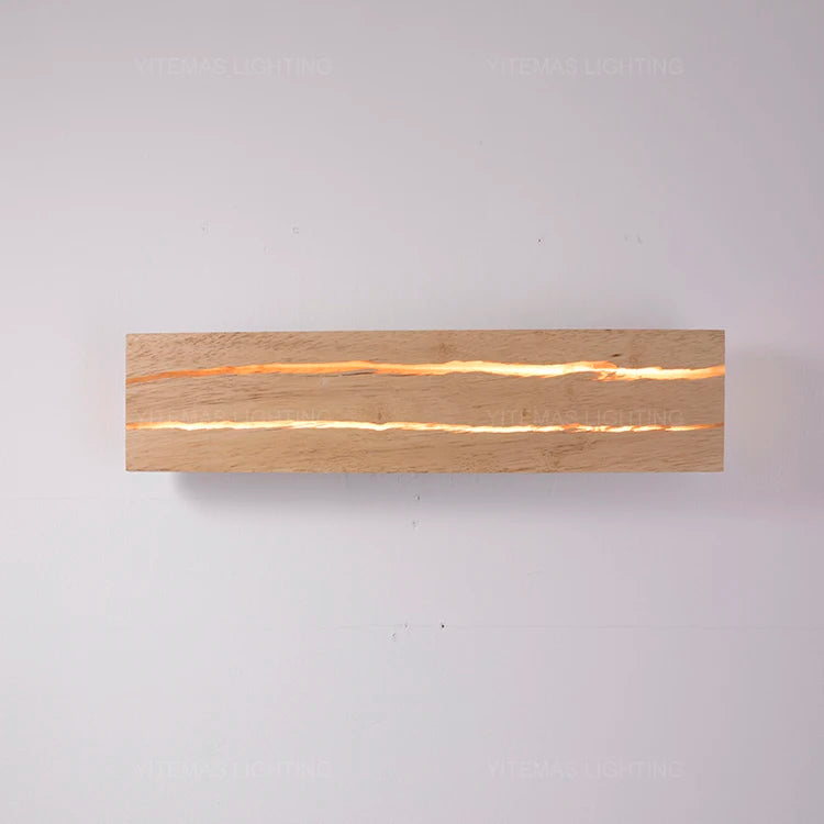 Nordic Wood LED Wall Sconce - Modern Rustic Charm