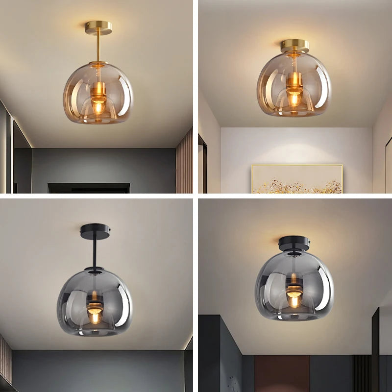 Nordic Glass Ceiling Lamp