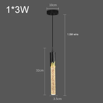 Crystal Rod LED Pendant