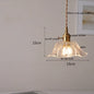 IWHD Nordic Vintage Copper Glass LED Pendant Light Fixtures