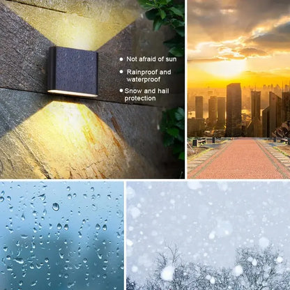 AquaGlow Modern LED Wall Lamp - Outdoor/Indoor Light