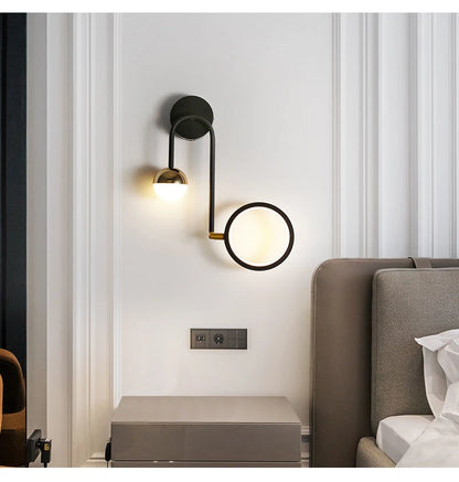 GlowSphere: Modern LED Round Wall Lamp