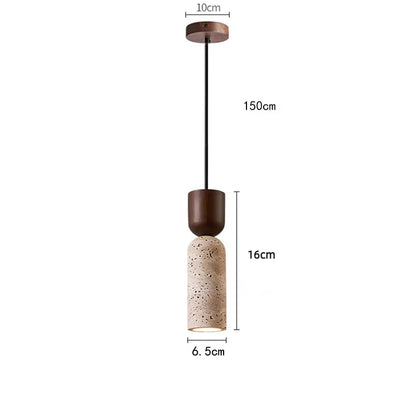 Wabi-Sabi Stone Bedside Pendant