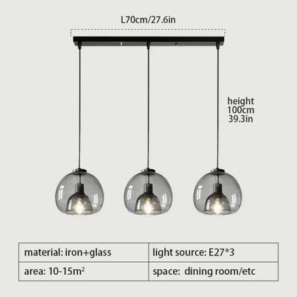 AmberGlow Modern LED Pendant Light Fixtures