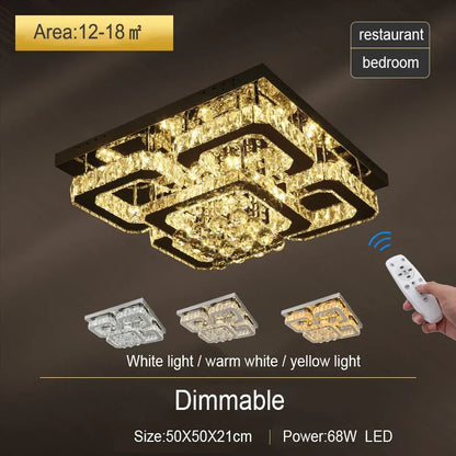 CrystalGlow Flush Light