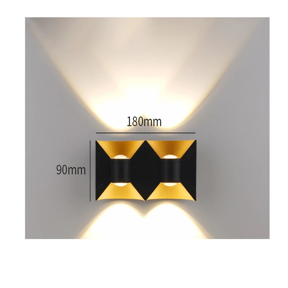 AluGlow Waterproof LED Porch Wall Sconce