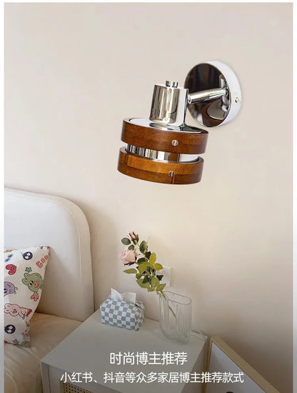 Retro Walnut Wall Sconces
