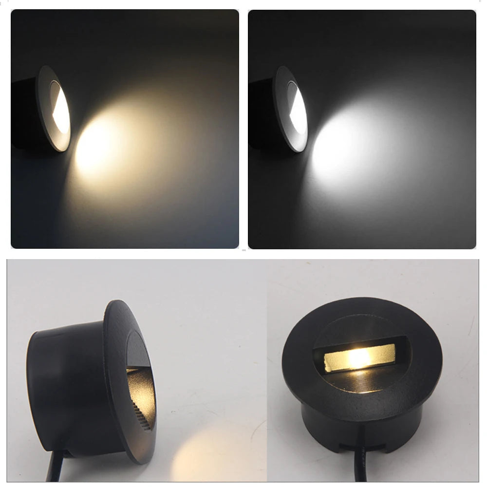 GlowStep 3W LED Waterproof Wall Lamps