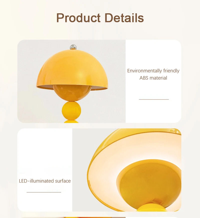 Nordic Glow Dimmable LED Table Lamp - Home Decor