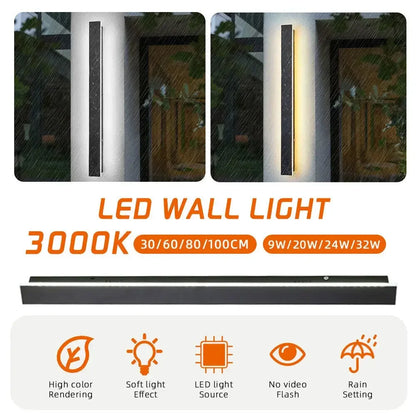 Nordic Waterproof LED Wall Sconce - Patio Light