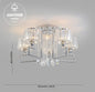 Crystal Glow: Modern LED Ceiling Light Fixture