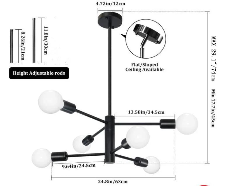Modern Multi-Arm Chandelier
