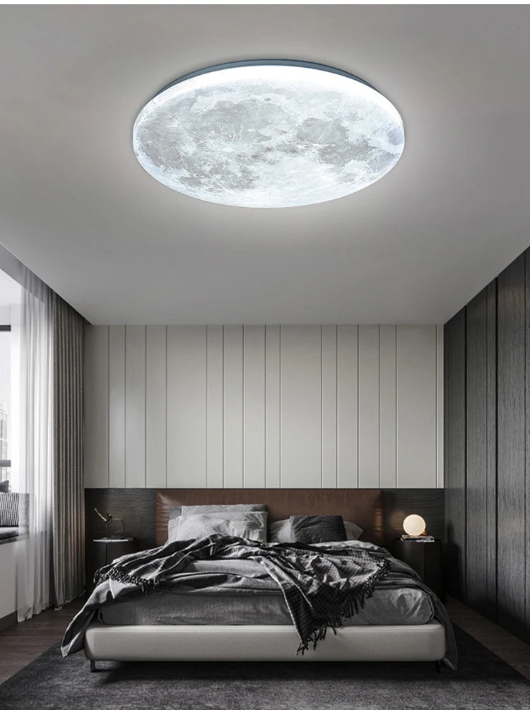 LunarGlow Modern Ceiling Lamp for Stylish Spaces