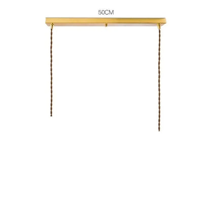 White Ceramic Brass Pendant Light