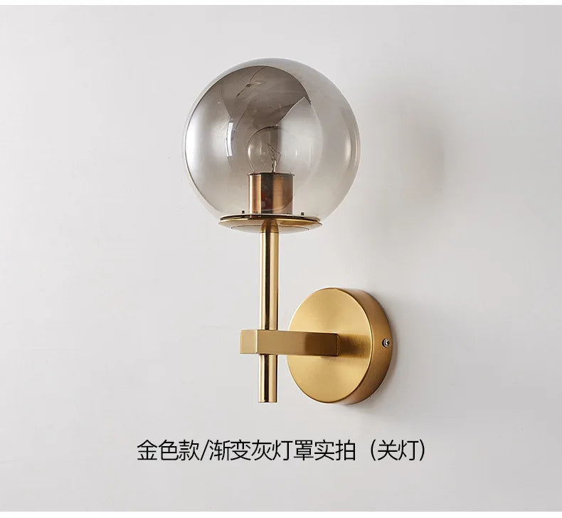 Nordic Glow: Sphere LED Wall Sconce Light
