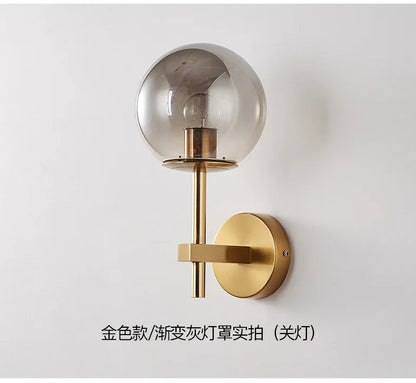 Nordic Glow: Sphere LED Wall Sconce Light