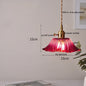 IWHD Nordic Vintage Copper Glass LED Pendant Light Fixtures