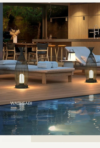AquaGlow Outdoor Floor Lamp