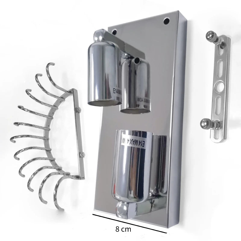 Mirror Crystal LED Wall Lights