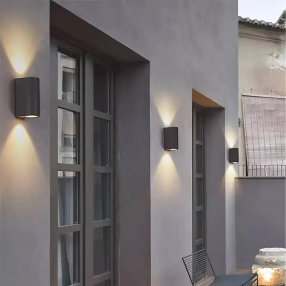 Double Head Outdoor Wall Light