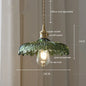 IWHD Nordic Vintage Copper Glass LED Pendant Light Fixtures