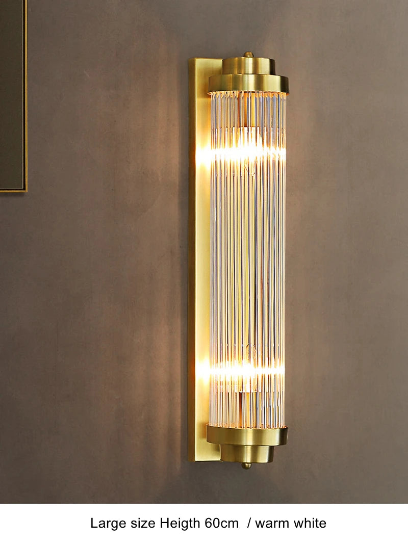 GlowWave Modern Crystal Wall Sconce