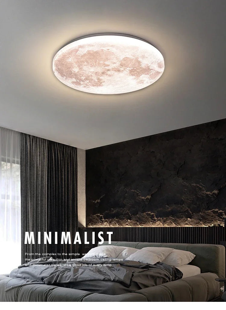 LunarGlow Modern Ceiling Lamp for Stylish Spaces