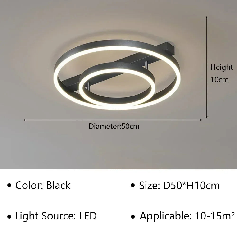 LuminaChic: Modern LED Chandelier for Stylish Spaces