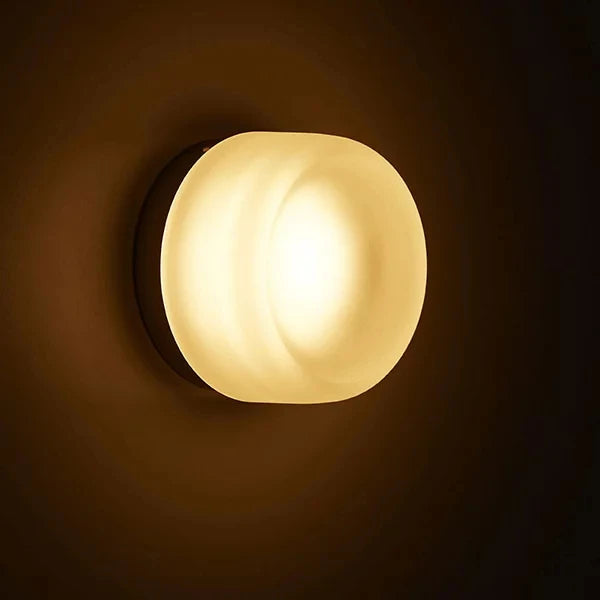Round Glass LED Wall Sconce