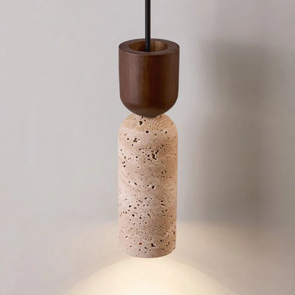 Wabi-Sabi Stone Bedside Pendant