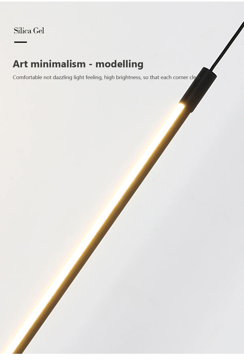 Modern LED Long Pendant Lights for Dining Room