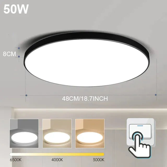 LED Ceiling Lamp 220V Ultra Thin Ceiling Lighting Fixture