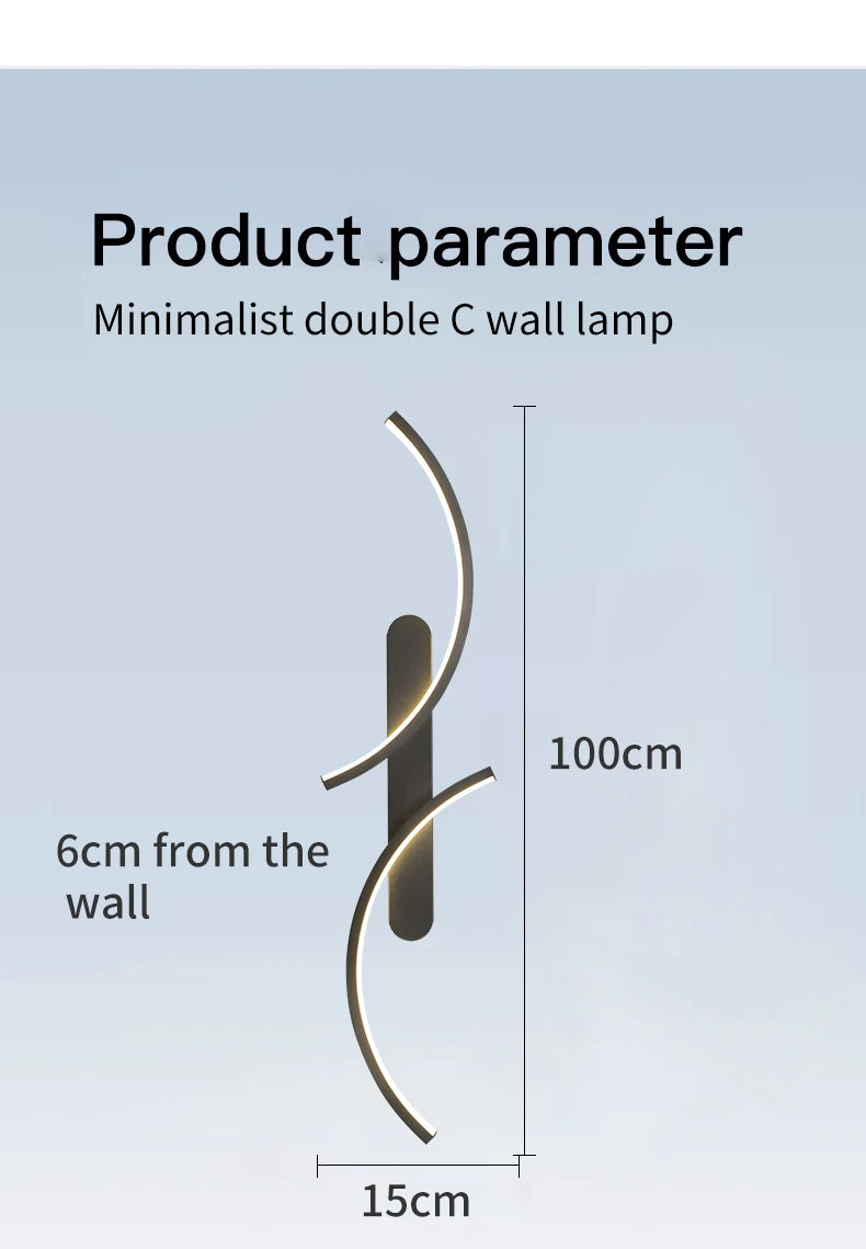 C-Sleek Minimalist LED Wall Sconce
