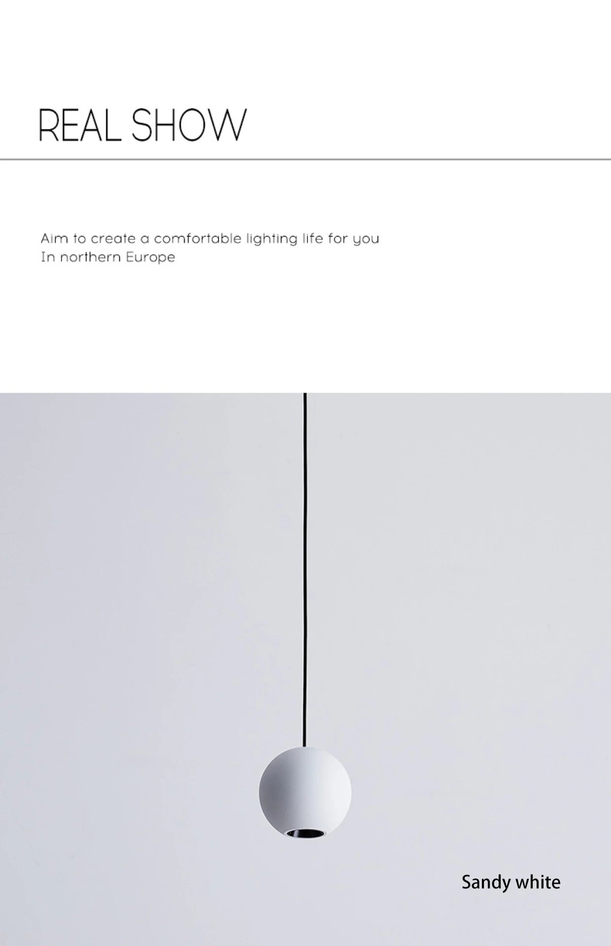 Aluminum Ball Pendant Light