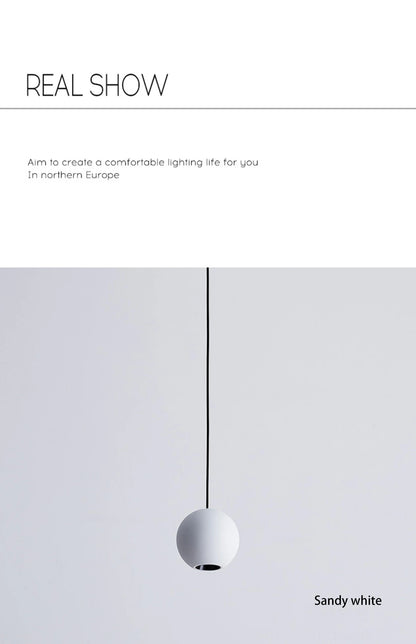 Aluminum Ball Pendant Light