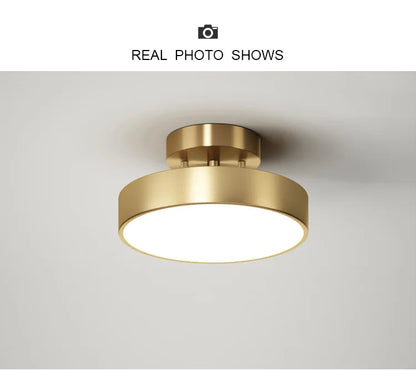 Brass Glow: Modern LED Chandelier Fixture