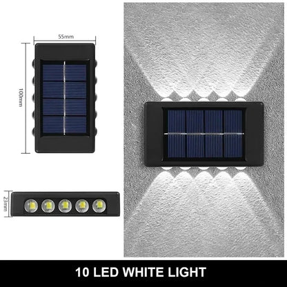 LumiGuard Solar Wall Light - 12 LED Waterproof Lamp
