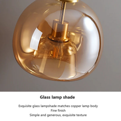 Nordic Glass Ceiling Lamp