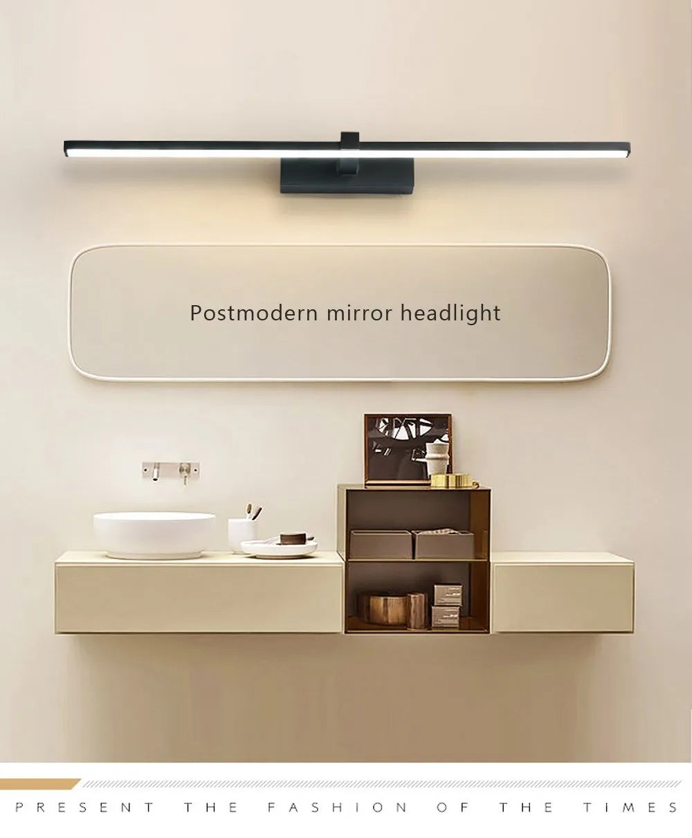 LED Mirror Lights Wall Lamps Recharge