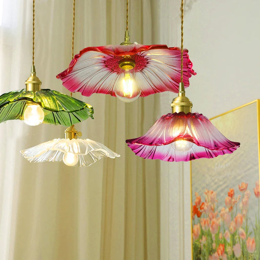 Flower Glass Pendant Lights