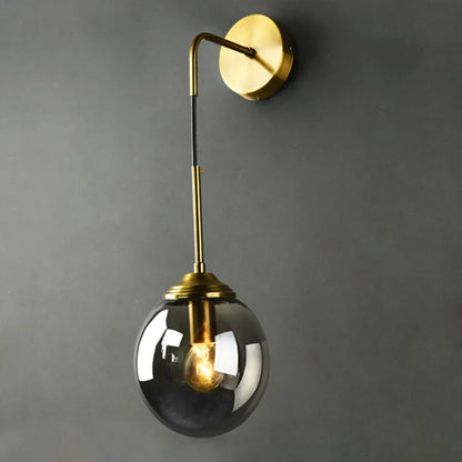 Golden Orb Wall Sconce