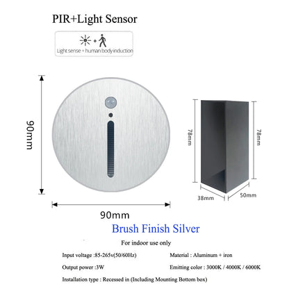 PIR Step Light: Smart Wall Sconce for Home Safety