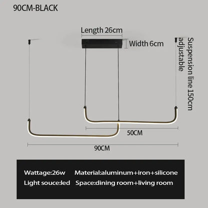 Aluminum LED Chandelier