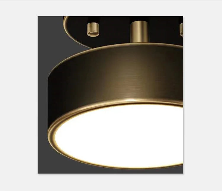 Brass Glow: Modern LED Chandelier Fixture